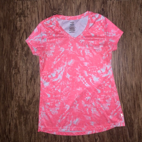 Danskin Now Womens Pink & White Athletic Top - Picture 2 of 5